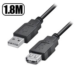 CABO EXTENSOR USB 1.8M MACHO P/ FEMEA Y18