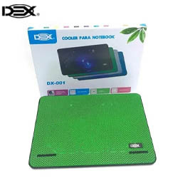SUPORTE P/NOTEBOOK GAMER C/ 1 FAN LED VERDE REF. DX-001