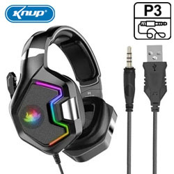 FONE GAMER C/ MIC. P3 7.1 RGB P/ PC PS4 XBOX ONE MO