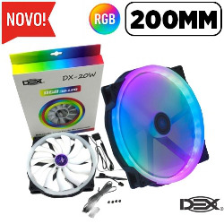 COOLER GAMER P/ GAB. 200MM C/32 LED RGB DX-20W