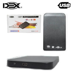 CASE 2.5" USB 2.0 P/ HD REF. DX-2520 PRETO