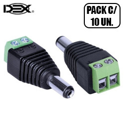 CFTV. CONECTOR PLUG P4 MACHO BORNE REF. CO-06 (PAC