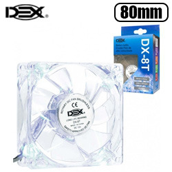 COOLER GAMER P/ GAB. 80MM LED BRANCO REF:DX-8T