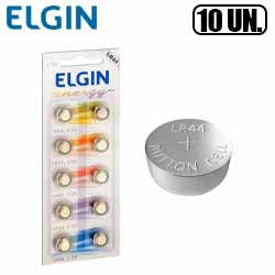 EN1. BATERIA BOTÃO 1.5V LR44 ALCALINA (CARTELA C/ 10 U