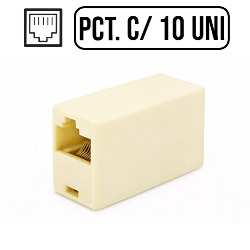 ADAPTADOR EMENDA P/ RJ45 CAT5 8X8 (PCT C/ 10)