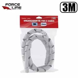 MDC. ORGANIZADOR DE FIOS ESPIRAL 20MM - 3M BRANCO