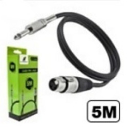 CABO P10 MACHO P/ XLR FÊMEA 5M MOD. XC-P10-XLR (BLI