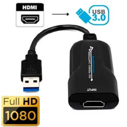 ADAPTADOR PLACA CAPTURA HDMI P/ USB 3.0 REF. HC UV-03
