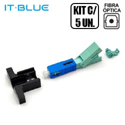 CONECTOR PLUG FIBRA OPTICO LE-5596 (PACK C/ 5 UN.)