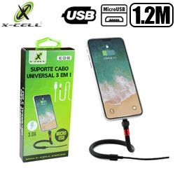CABO CEL/DADOS (SERVE COMO SUPORTE) P/ V8 (3 EM 1) M