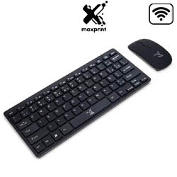 TECLADO E MOUSE MINI SEM FIO KIT COMPACT MAXPRINT