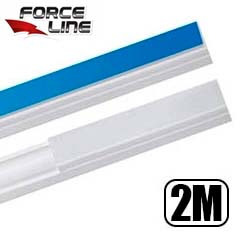 MDC. CANALETA PLAST 20X10X0,6MM 2M C/ ADESIVO
