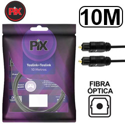 CABO FIBRA ÓPTICO TOSLINK - 10M (BLISTER)