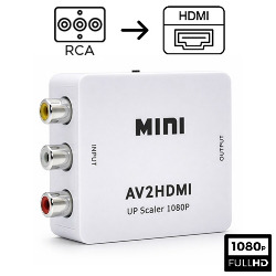 ADAPT. MINI CONVERSOR AV RCA P/ HDMI REF. ES-01 FY-664