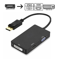 ADAPTADOR DISPLAYPORT P/ VGA/HDMI/DVI (24+5) (3 EM 1) FY-6