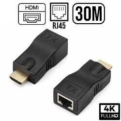 ADAPTADOR EXTENSOR HDMI VIA RJ45 ATÉ 30M CAT5 REF. SS-0