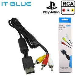 CABO AV P/ PLAYSTATION 1, 2 E 3 (BLISTER) REF. LE-1019