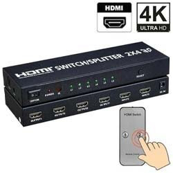 ADAPTADOR SPLITTER HDMI 2 ENT. P/ 4 SAÍDAS FULL HD REF.