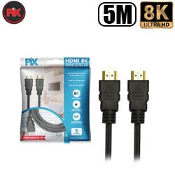 CABO DE VIDEO HDMI 8K 5M HDR 19P - PRETO