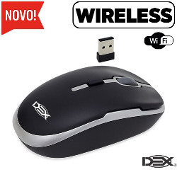 MOUSE SEM FIO LTM-305 1600 DPI 2.4GHZ PRETO/PRATA