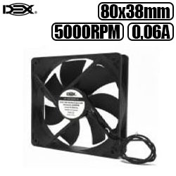 COOLER MICROVENTILADOR 80MM X 38MM REF:DX-8038 0,06A/