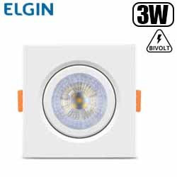 MDCI.LAMP. LED SPOT 3W EMBUTIR BF-BIVOLT ECOSPOT EL