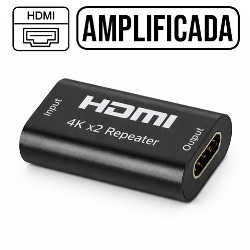 ADAPTADOR HDMI EMENDA AMPLIFICADA FÊMEA P/ HDMI FÊ