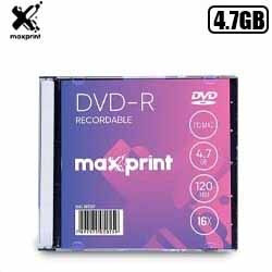 MDP. MIDIA GRAV. DVD-R (ESTOJO) MAXPRINT 4.7 GB - 120