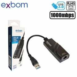 REDE ADAPTADOR USB 3.0 10/100/1000MBPS RJ45 (BLISTER)