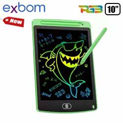 UD1. TABLET TELA LOUSA MAGICA RGB 10" VERDE