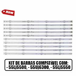MDC. KIT 10 BARRAMENTO 49LB5500 49LB5600 49LF5100 49L
