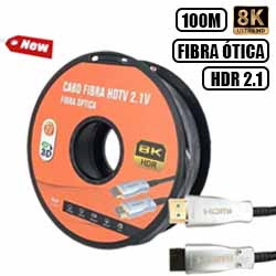 CABO HDMI FIBRA OPTICA 8K 100M HDR 2.1 (BOBINA) - PRE