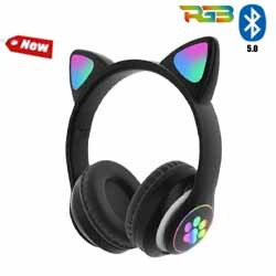 FONE C/ MIC. BLUETOOTH 5.0 CAT GAMER RGB REF. STN-28