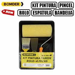 MDC. KIT PINTURA (PINCEL, ESPATULA, ROLO E BAN