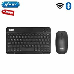 TECLADO E MOUSE MINI SEM FIO BLUETOOTH REF. KP-TE127 P