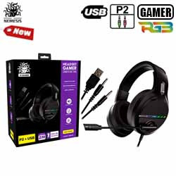FONE GAMER C/ MIC. 2 P2 RGB 5+ - Y5-1000