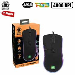 MOUSE GAMER MACRO NEMESIS BLACK SERIES - MG-02B