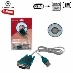CABO CONVERSOR USB P/ SERIAL RS 232 1M DB9 (BLISTER)
