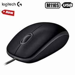 MOUSE LOGITECH M110 OPT USB PRETO PN: 910-006756