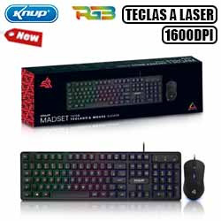 TECLADO E MOUSE GAMER RGB LUMINOSO KP-TE118