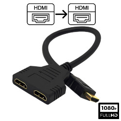 ADAPTADOR DUPLICADOR 1 HDMI ENTRADA P/ 2 SAÍDAS REF.