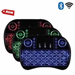TECLADO MINI BLUETOOTH E WIFI LUMINOSO REF. I8 FY-0324
