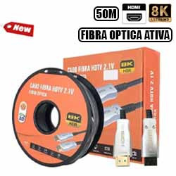 CABO HDMI FIBRA OPTICA 8K 50M HDR 2.1 (BOBINA) - REF. F