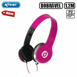 FONE DE OUVIDO C/ FIO DOBRÁVEL P2 P/ PC E CEL CABO