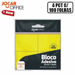 MDP. BLOCO ADESIVO POST-IT (4 PCT C/ 100 FOLHAS) 38