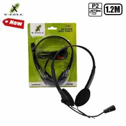 FONE C/ MIC. P2 HASTE AJUSTÁVEL CABO 1.5M REF. XC-H