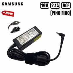 FONTE P/ NOTEBOOK SAMSUNG 19V 2.1A PINO FINO 90°