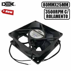 COOLER MICROVENTILADOR 80MM X 25MM REF:DX-8025 AC90