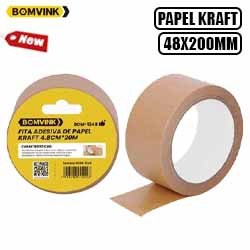 MDP. FITA ADESIVA DE PAPEL KRAFT 48MM X 200M REF.