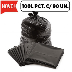 UDL. SACO DE LIXO 100L PRETO (PACOTE .) P5